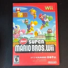 Nintendo New Super Mario Bros. Wii (Wii, 2009) Complete Case+Manual, Multiplayer
