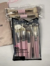 MAANGE Makeup & Blending Brushes, 20-25 pcs Brush Set Premium Synthetic Pink NEW