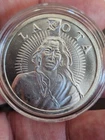 Lakota-Crazy Horse-Native American Art Round 1 Troy oz.999 Silver/Capsule