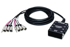 Hosa Little Bro' Sub Snake, 6 x XLR Sends and 2 x 1/4 in. TRS Returns, 30 ft.