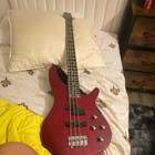 4-String Right-Handed Electric Bass Guitar Solid Body Red Finish — photo 1