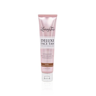 Deluxe Face Self Tanner, Dark - Streak Free, Natural, Professional Quality Su...