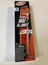 Nerf Pro Mag with 15 Half-Length Darts Magazine Refills for Torrent Sender