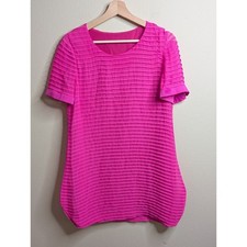 Prada 100% Silk Pleated Mini Dress Hot Pink Size 6