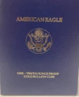 1995 W American Eagle 1/10 oz Proof Gold BOX and COA ONLY - no Coin