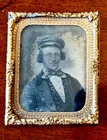 ID’D OLD WEST SOLDIER AMBROTYPE. POSSIBLY FROM  1860 RAYNOLDS EXPEDITION?