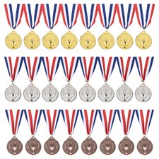 24Pcs Gold Silver Bronze Award Metals,for Sport Competition Play Multi, 2" 