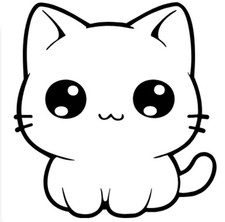Cute Kitten Premium Vinyl Decal