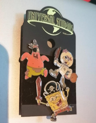 Sandy Cheeks Patrick Spongebob Schwammkopf Pirat PIN BADGE Konvolut Lot Universal