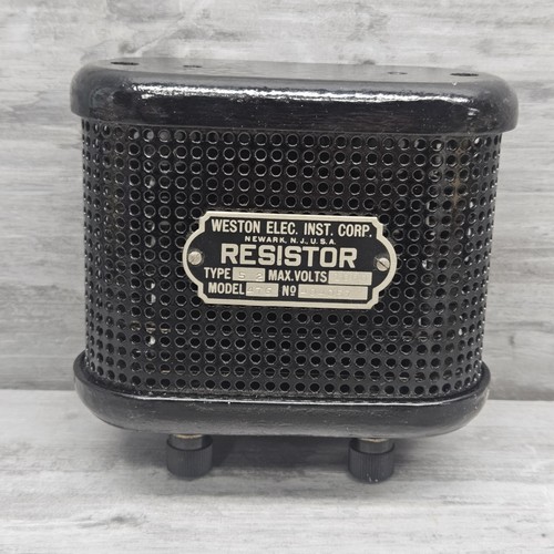 Vtg Weston Electric Resistor Type 5-2 Max Volts 1000 Model 476