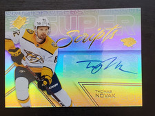 2024-25 SPX Thomas Novak Super Scripts Auto #SS-TN Nashville Predators