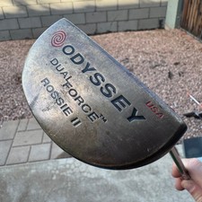 Odyssey Rossie II Dual Force Steel Shaft Putter USA Made New Karma Grip 33.5"