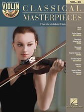 Classical Masterpieces Violin Play-Along Vol 25 Fiddle Sheet Music Book CD