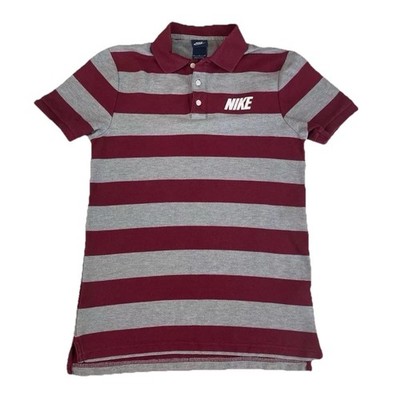 Vintage Nike Golf Polo Shirt Gestreift Herren Gr.M Y2K Sportswear Preppy