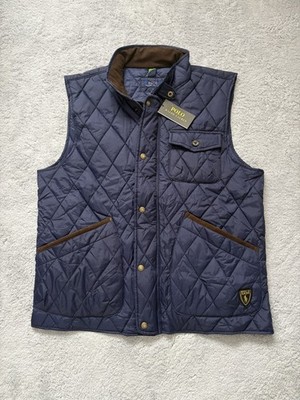 Ralph Lauren ärmellose Daunenjacke gesteppt marineblau Größe M Neu 