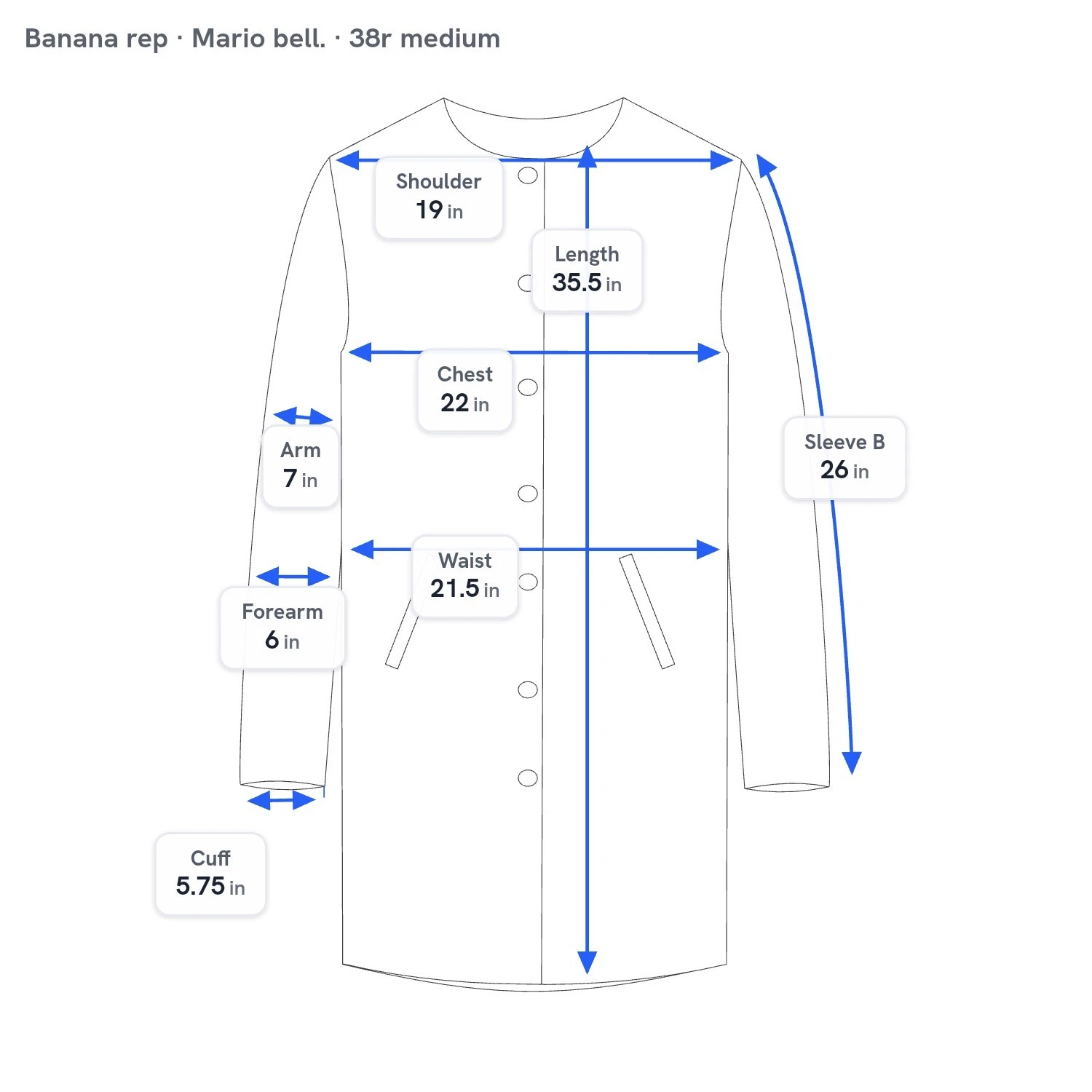 New Banana Republic Mario Bellucci Car Coat Overcoat Medium 38r Wool Blend image 2