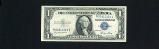 USA UNITED STATES Silver Certificate Banknote P 416D2 1935 1 Dollar VF