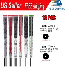 13PCS Anti-Slip Golf Grip Rubber Golf Club Grips Grip 60R Standard Midsize