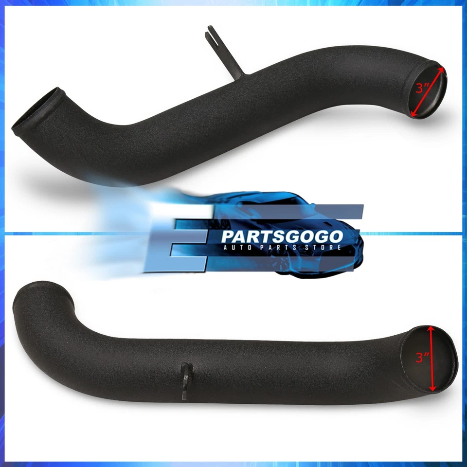 For 91-99 Mitsubishi 3000GT Stealth Black Cold Air Intake Piping System + Filter - Image 2 of 4