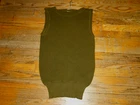 Vintage 40s WW2 Wool Knit Sweater Vest Mens  US Military Army Sz38