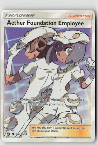 Aether Foundation Employee SV81/SV94 - Hidden Fates: Shiny Vault Holo - PTCG