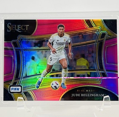 2023-24 Panini Select FIFA Soccer Jude Bellingham Field Level Pink Prizm /75