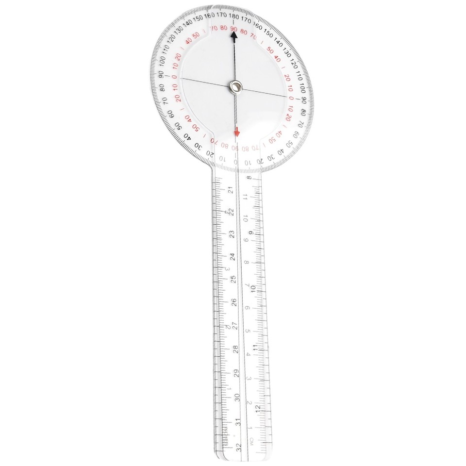 33cm Ruler 1 Pcs Goniometer Ruler 13inch 33cm Angle Rule New Occupational Therapy ...
