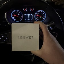 NINE WEST Woman's LIANA 31mm Silver Quartz Dress Watch with Metal Mesh Band. NEW