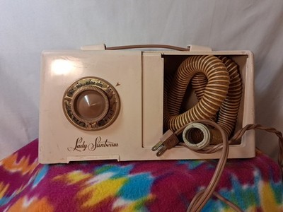 1957 Vintage Lady Sunbeam Hair & Nail Dryer Model DHD 330W It Works Collectors