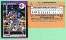 1989 Donruss Jay Buhner #581 Seattle Mariners👍