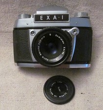 Exakta EXA-1 35mm SLR camera, Domiplan 2.8/50 lens, in original case