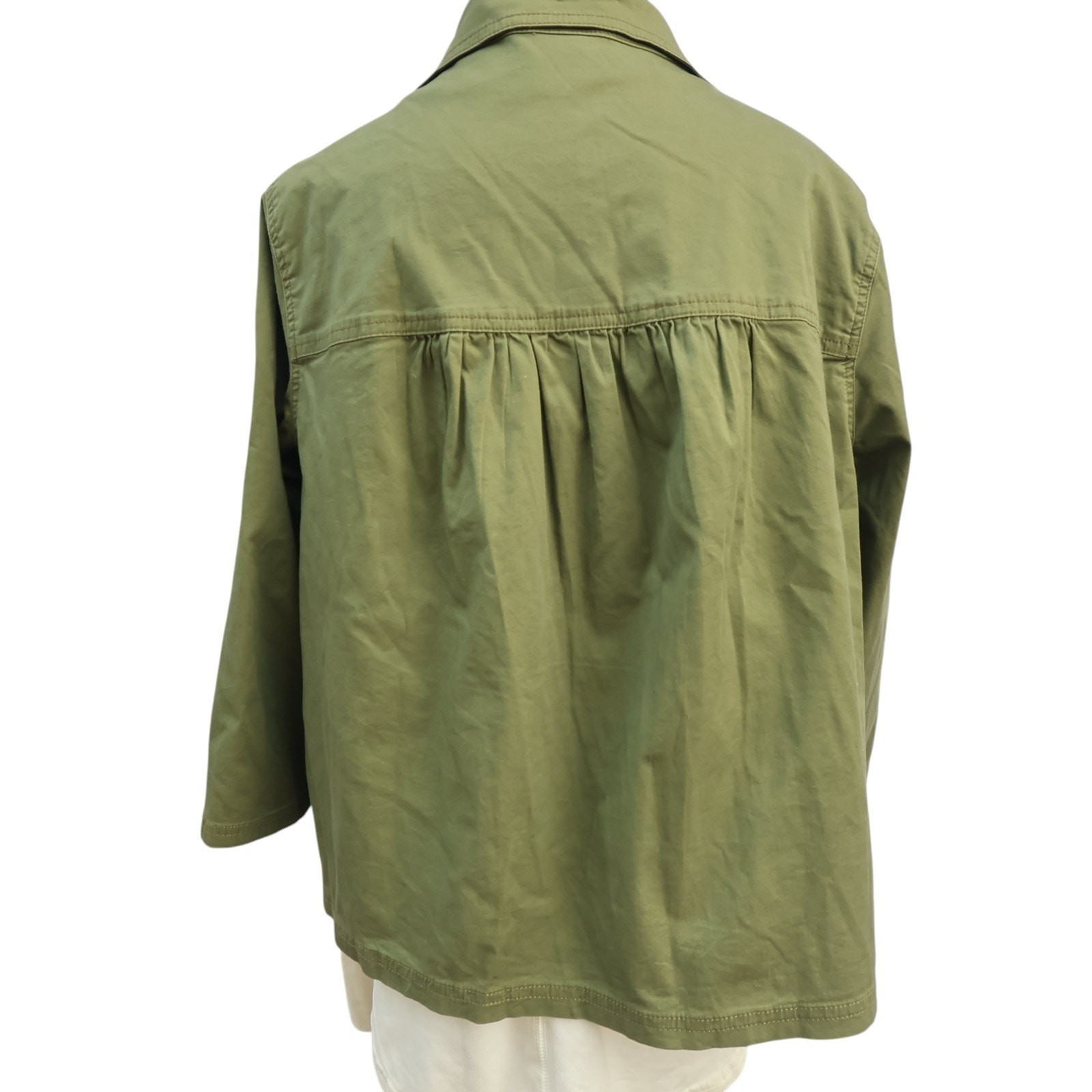 Classic Elements Olive Green Cropped Jacket & Pan… - image 3