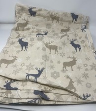 KATHY IRELAND 100 TURKISH COTTON FLANNEL DEER SHEET SET, SIZE : QUEEN - BEIGE