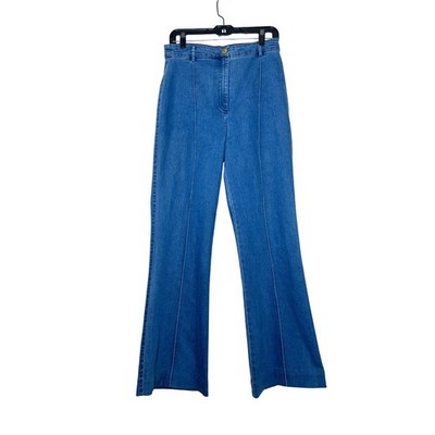 Cleobella 70's High Rise Bootleg Flare Jeans Cotton Women's Size Large Bohemian