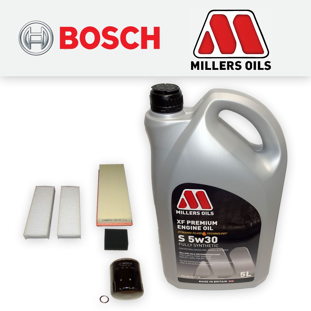 SERVICE KIT for VAUXHALL OPEL CORSA F MK5 1.2 T OIL AIR CABIN FILTERS +OIL 19-25