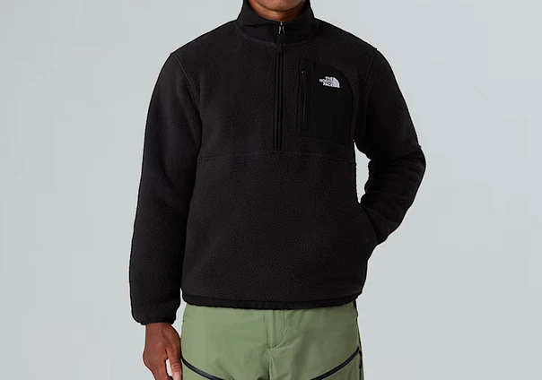 Chaqueta Abrigo Para Hombres The North Face Yumiori Off Peak 1/2 Cremallera Sherpa Polar Nueva