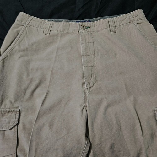 Tommy Hilfiger Herren Cargo Hose Beige Größe 36 100% Baumwolle Knopf Reißverschluss - Bild 10 von 12