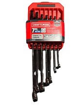 Craftsman 7pc Metric Combination Wrench Set Long 12pt Gunmetal Chrome Cmmt87011