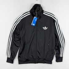 Adidas Originals Firebird Classic Loose Track Jacket Size L Womens Black/White