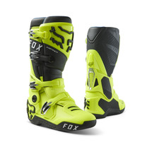 2025 Fox Instinct Motocross Boots Flo Yellow Adults