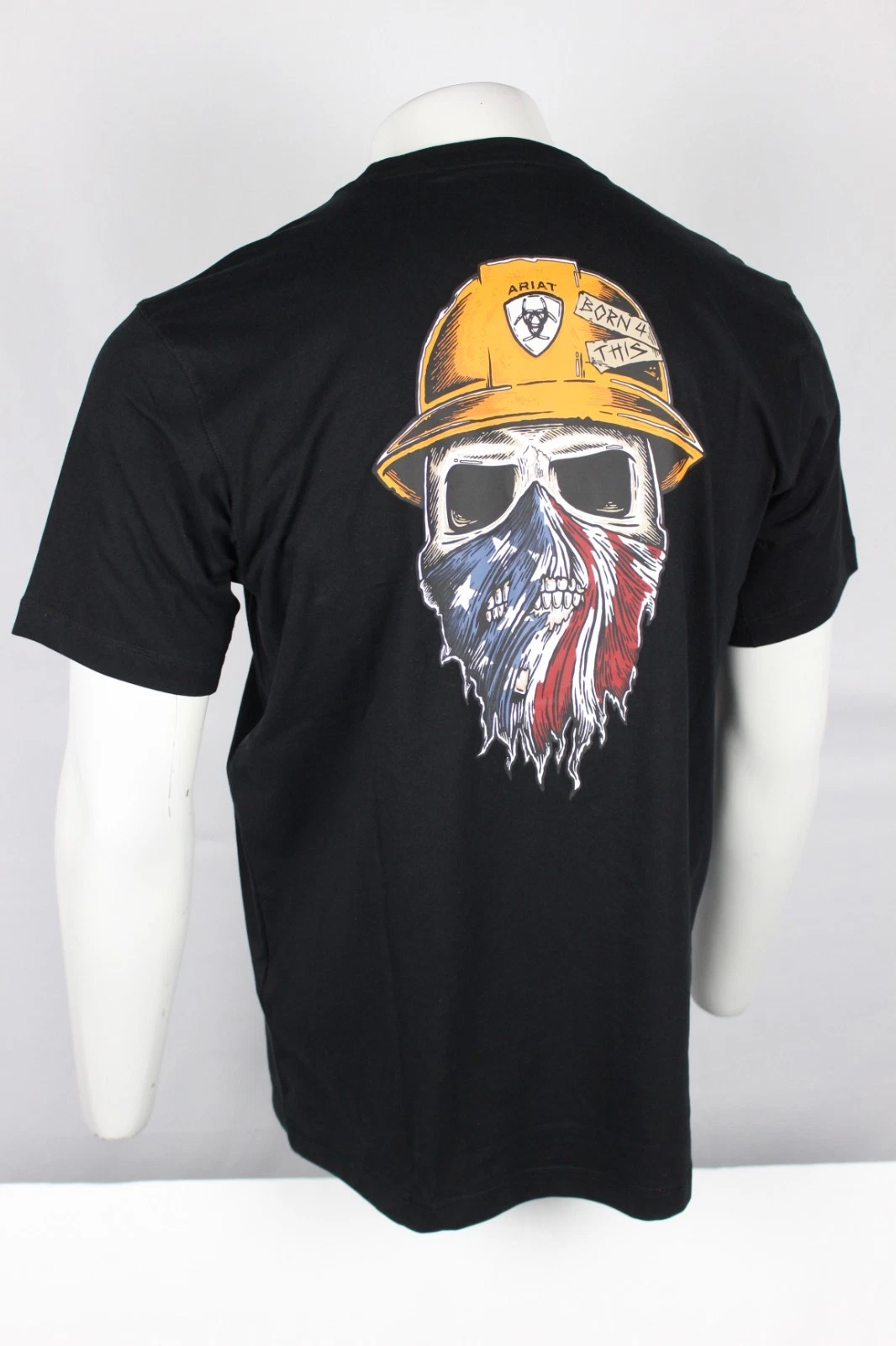 Ariat Men's Rebar Workman Born For This T Shirt Short Sleeve Black USA 10043633