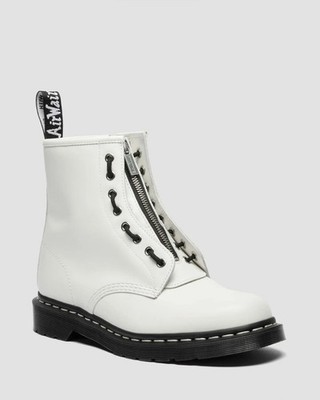 Dr. Martens Japan Exclusive 1460 ZIP White Stitch 8-Eye Boots
