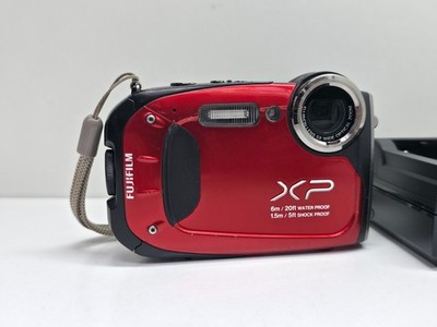 FUJIFILM Digital Camera FinePix XP60 Wasserdicht, Rot, geprüft  BLITZBEREIT 