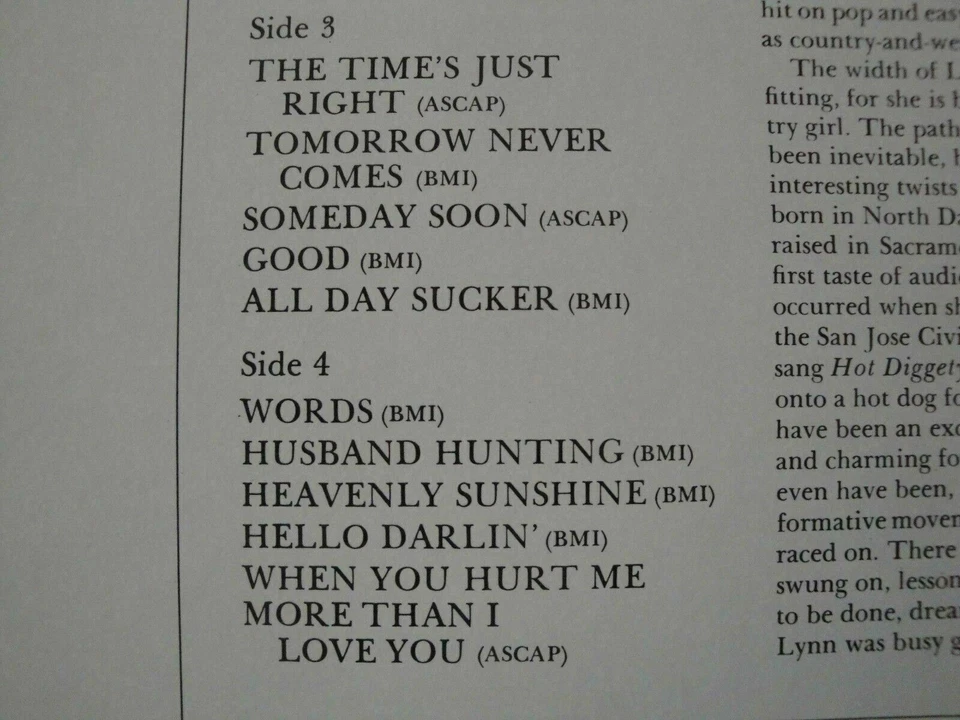 THE WORLD OF LYNN ANDERSON DOUBLE VINYL LP COLUMBIA STEREO EX - Image 4 of 4