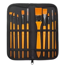 Acrylic Paint Brushes Set - 1 Pack/10 pcs Watercolor Brushes Painting Brush N...