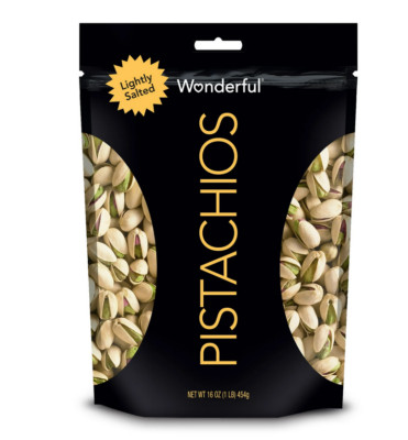Wonderful Pistachios In-Shell Roasted & Lightly Salted Pistachios 16 Ounce Bag