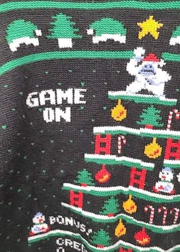 Ugly Christmas Sweater Kids Large Husky Gamer Christmas ugly Sweater - Picture 4 of 8