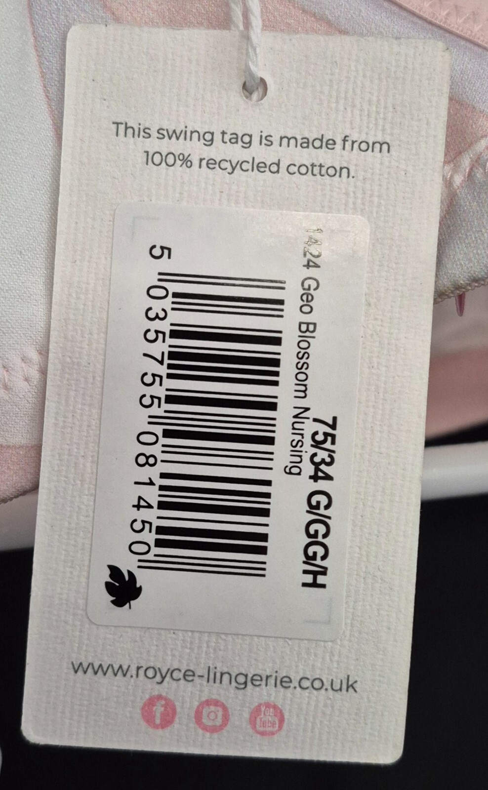 Royce Nursing Bra 34G/GG/H Multi Coloured NWT image 6