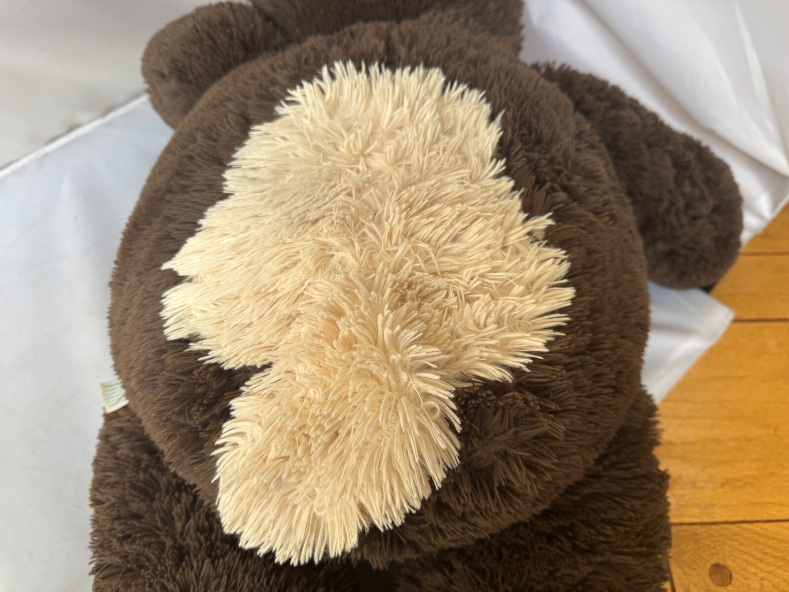 37” Hugfun/Costco XL Giant Plush Stuffed Animal Dog Jumbo Brown Beige EXCELLENT