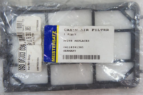 FILTRO DE AIRE CABINA 2 PIEZAS 64 11 8 391 385 OEM *A9602 - Imagen 2 de 5